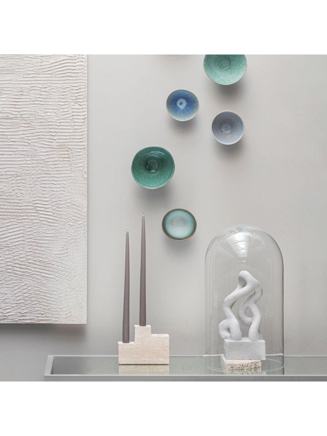 Schale ELEMENTS klein, Set aus drei Schalen in 2 Farben