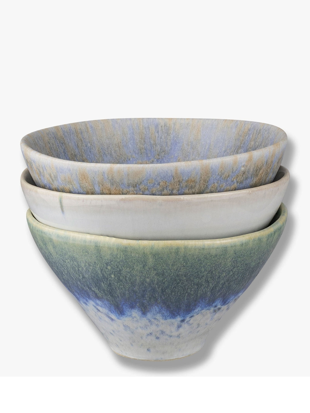 Schale ELEMENTS klein, Set aus drei Schalen in 2 Farben