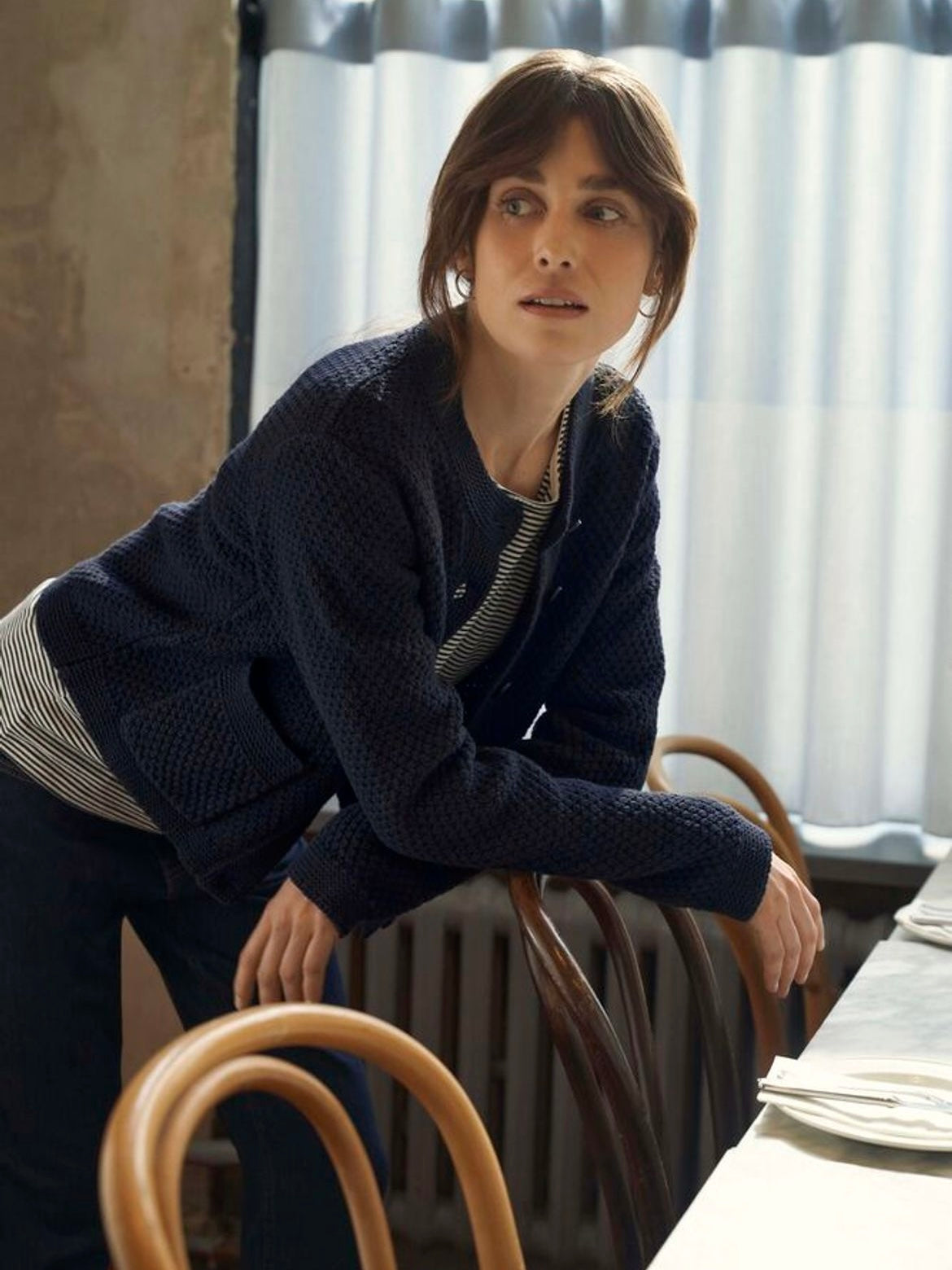 Strickjacke Elmie PW dark navy