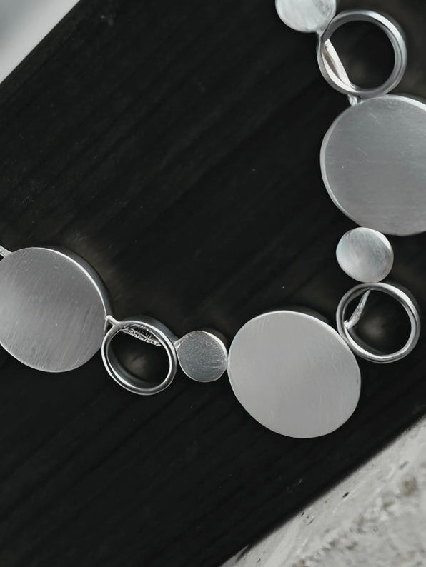 Halskette Vanity short dot silber