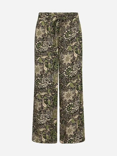 Hose SC-Rosine 3-C khaki/beige/schwarz gemustert