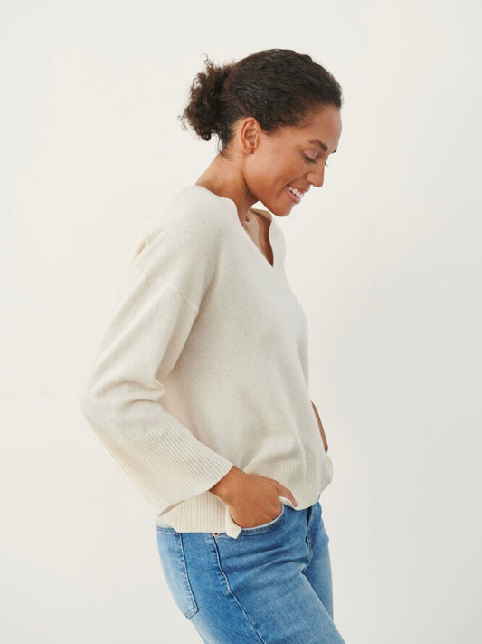 Cashmere Pullover Hellin PW whitecap gray