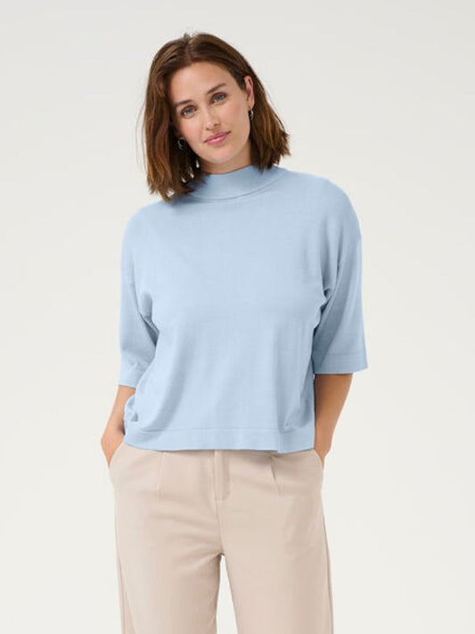 Pullover Lizza KA turtleneck soft chambray
