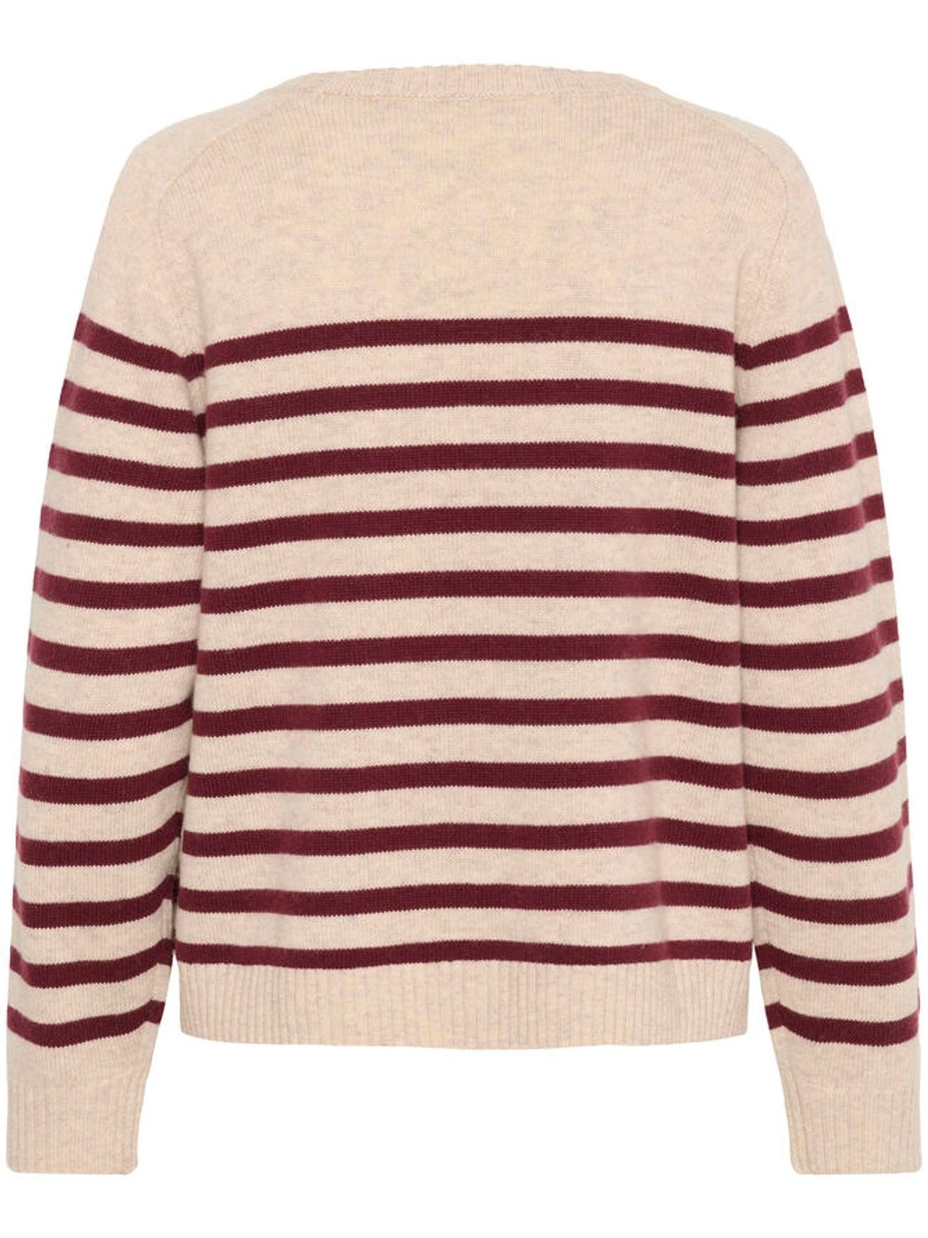 Pullover Niaka PW tawny port stripe