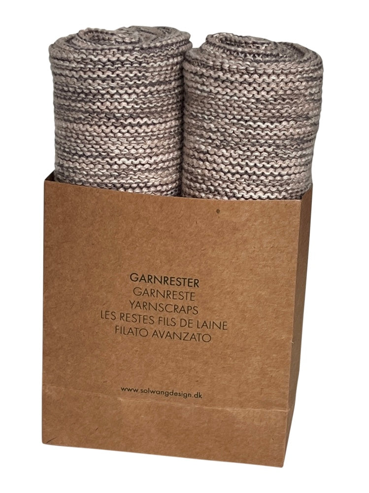 Wischtücher 2er Set aus Restgarn Sand Mix