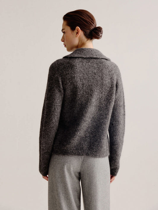 Strickjacke Lodewijk anthrazit