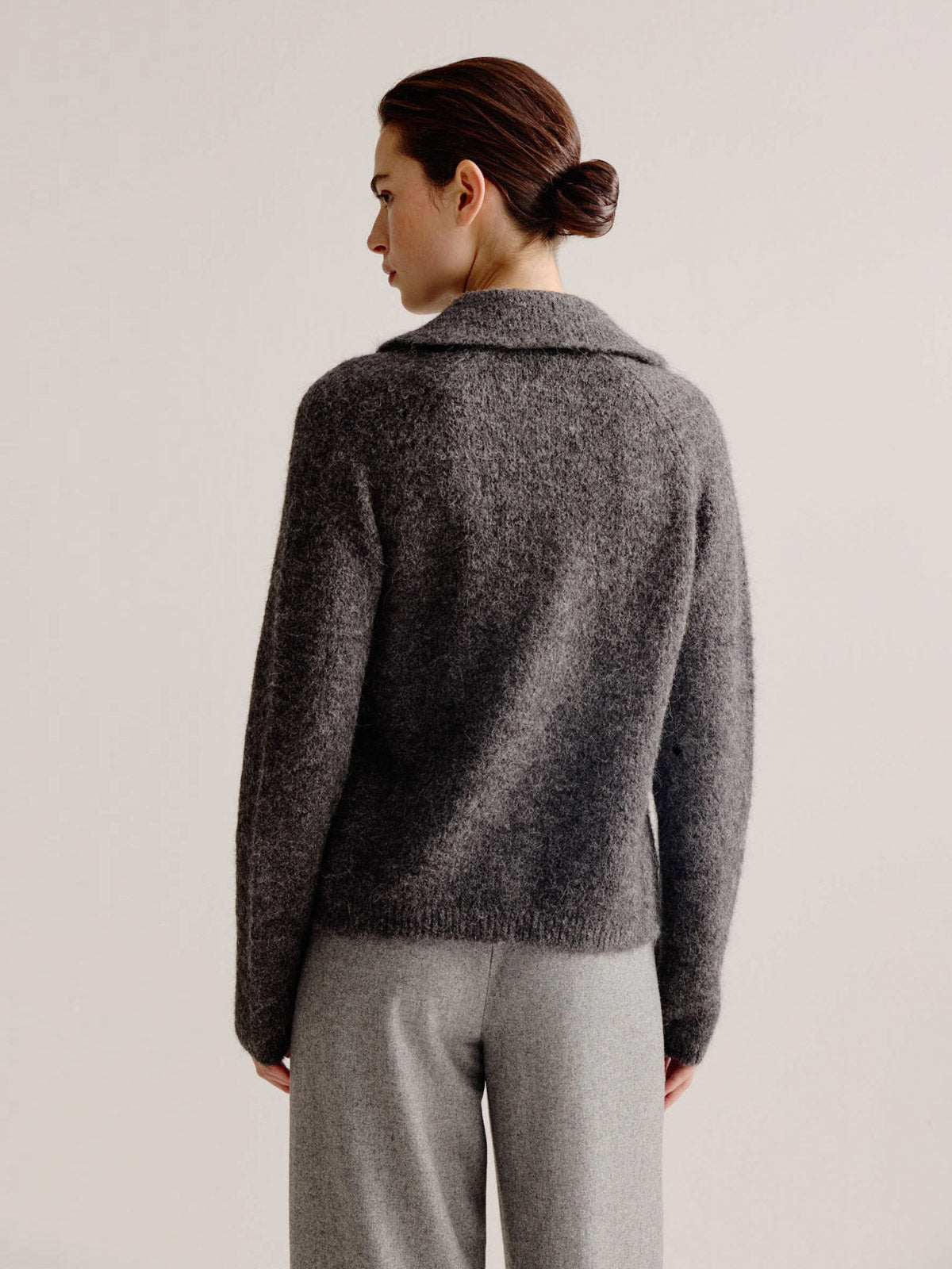 Strickjacke Lodewijk anthrazit