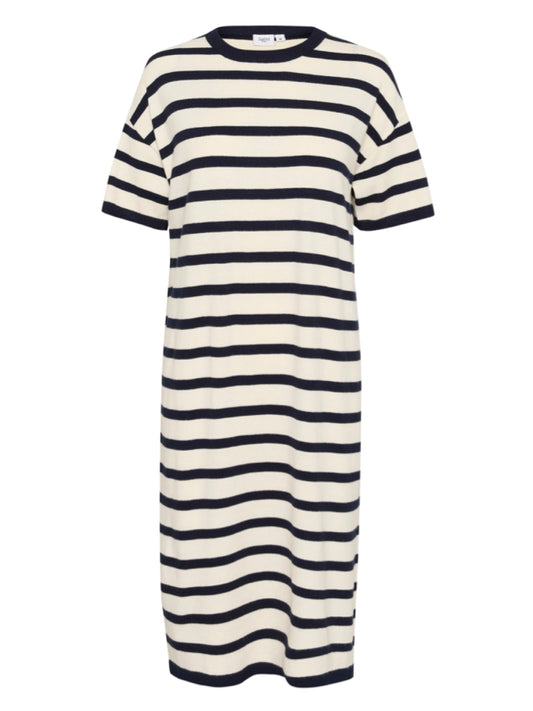 Strickkleid Likam SZ night sky/white stripes