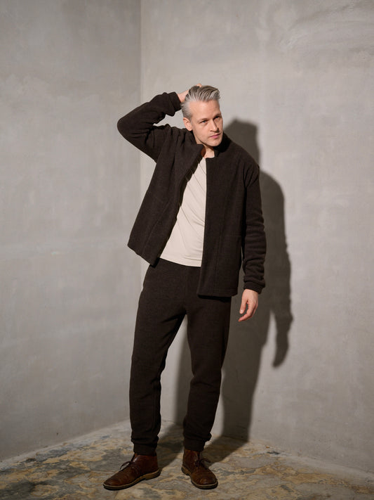 Herren Fleece Cardigan 1050C, in 2 Farben