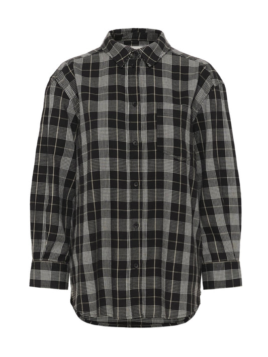 Hemdbluse Samea PW black check