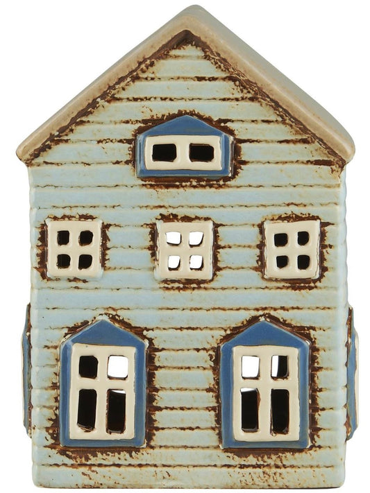 Haus für Teelicht Thorshavn hellblau