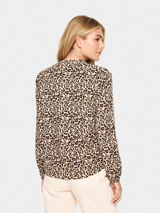 Blusenshirt Eda SZ Black Leopard