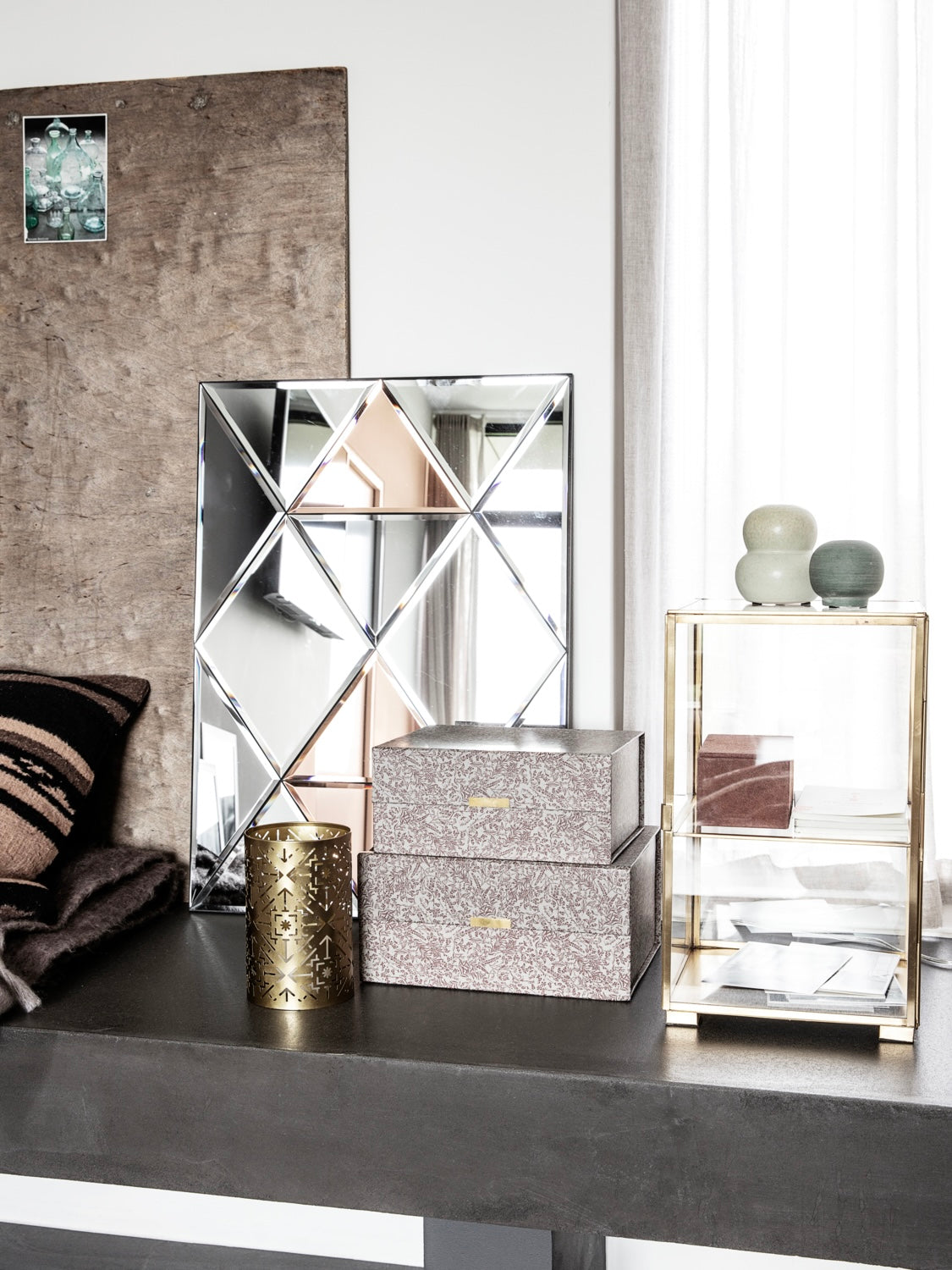 Glasvitrine HDGlass Messing