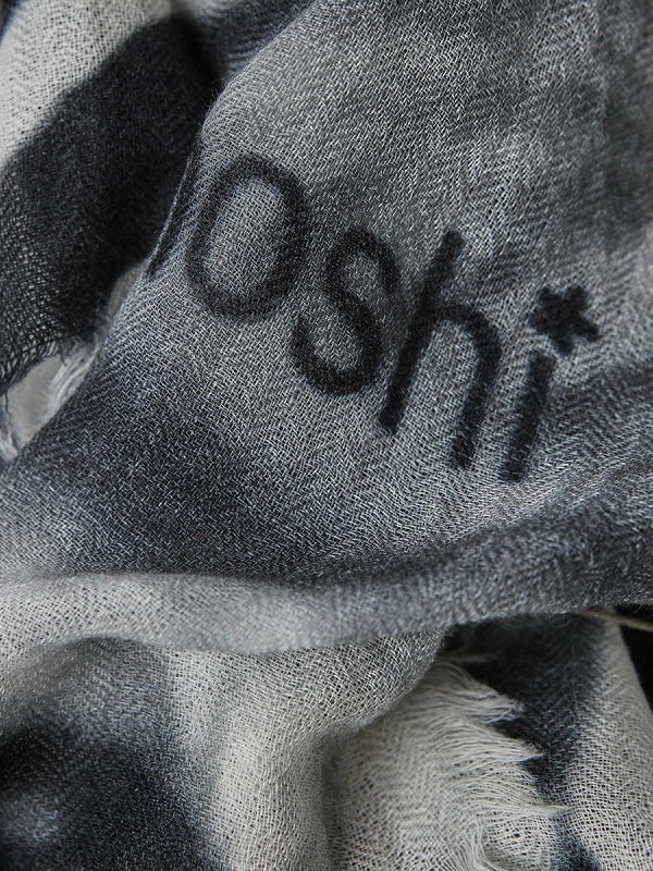 Wollschal Zoe black/white