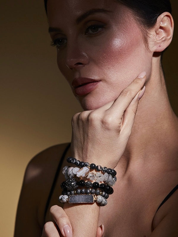 Armband Alison grau einzeln