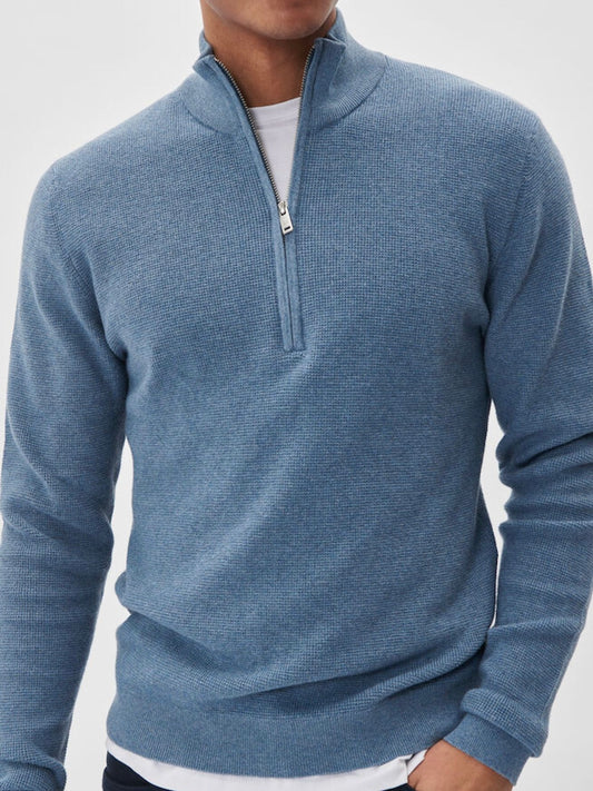 Herren Pullover MAlagoon Z captain's blue melange