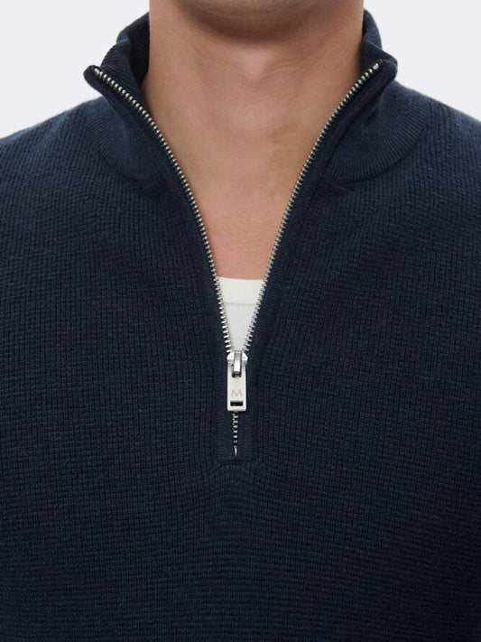 Herren Pullover MAlagoon Z dark navy melange