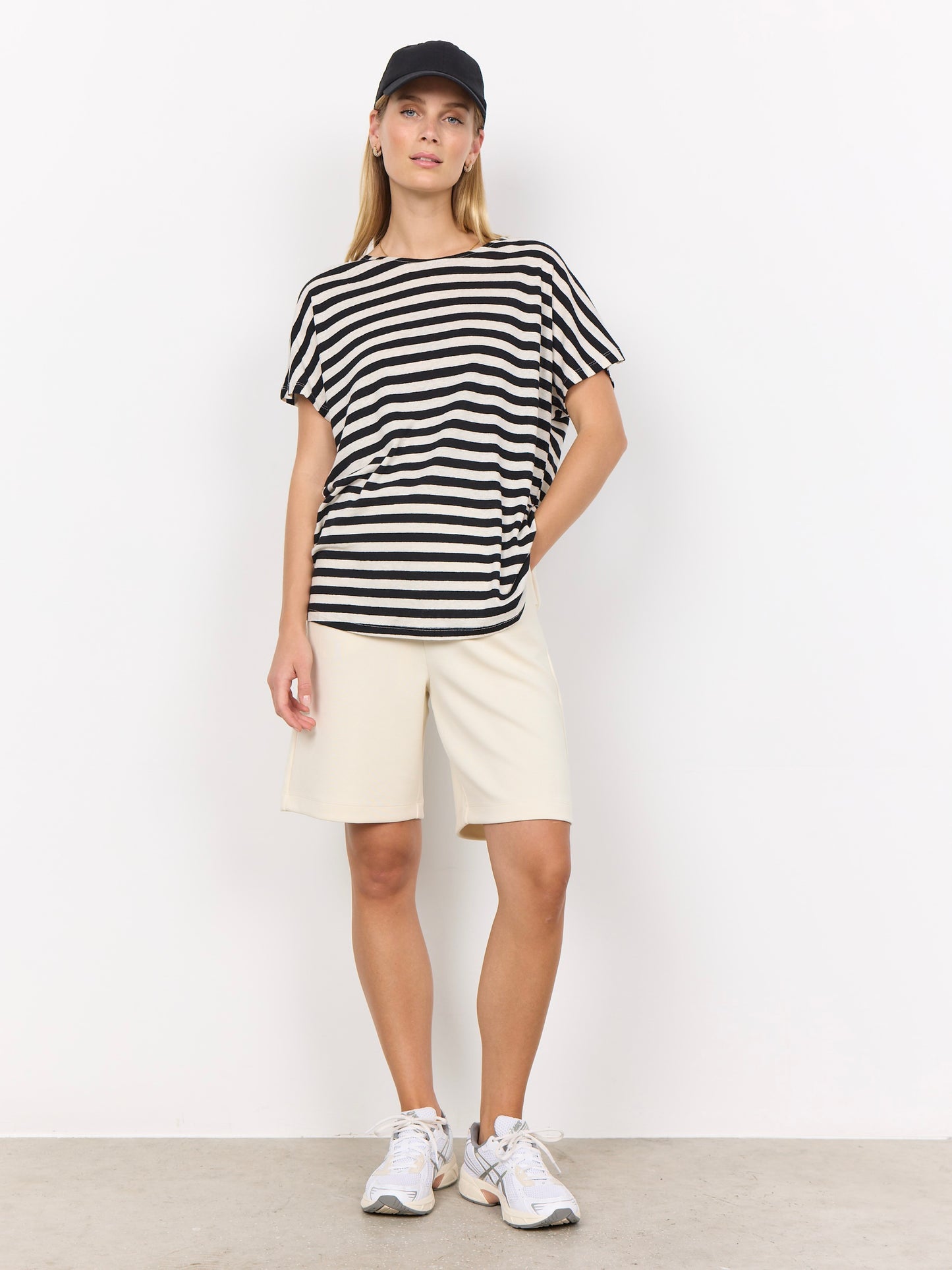 Jerseyshirt SC-Esme 2 schwarz/cremeweiß gestreift