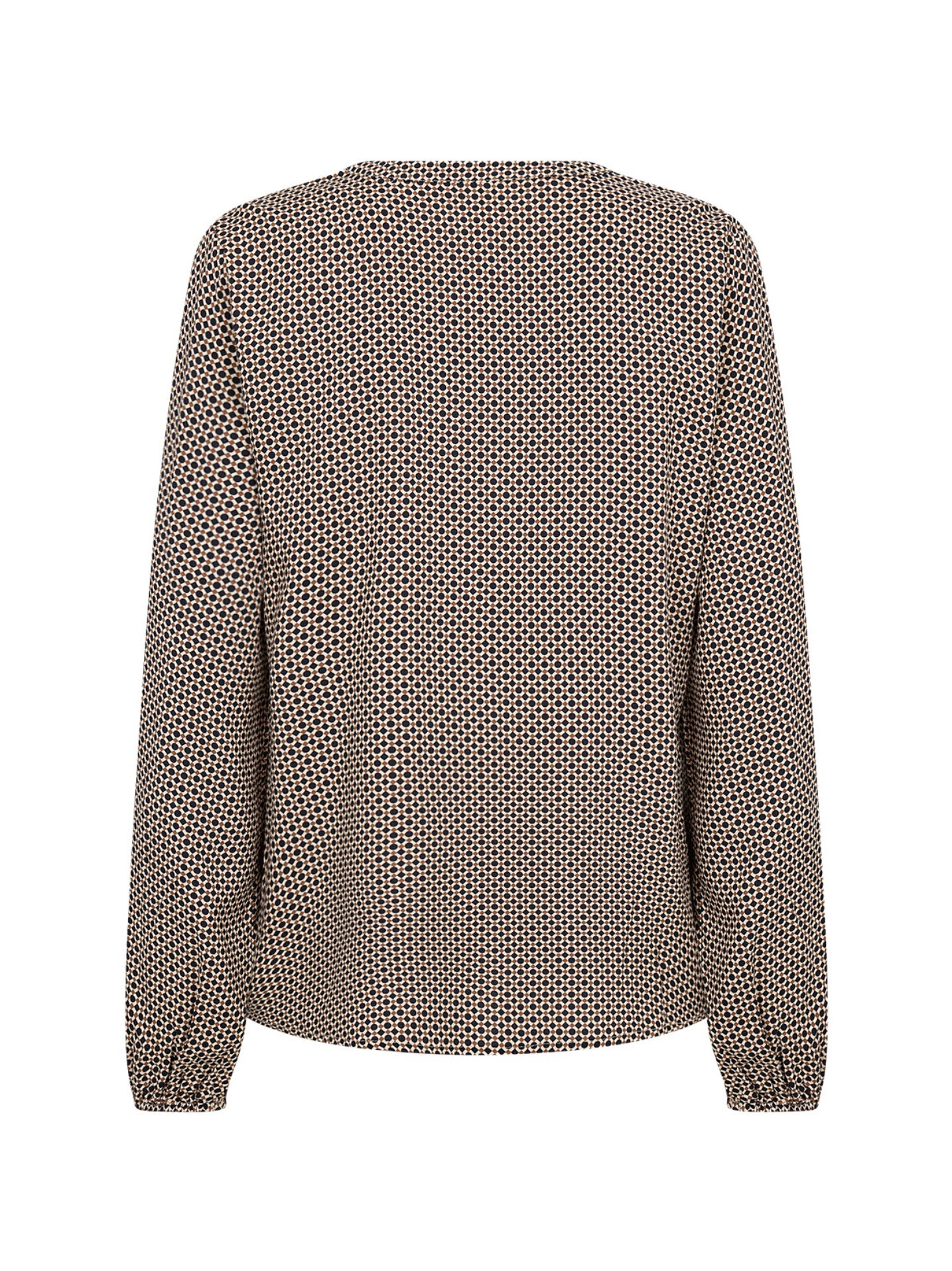 Blusenshirt SC-Anita 1 navy/brown