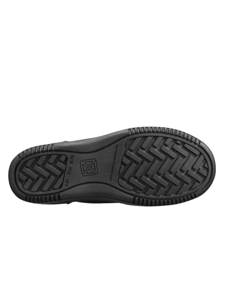 Lammfellstiefel short black