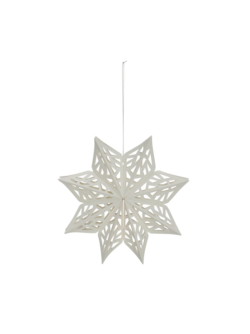 Weihnachtsanhänger HDSnowflake weiß 15cm