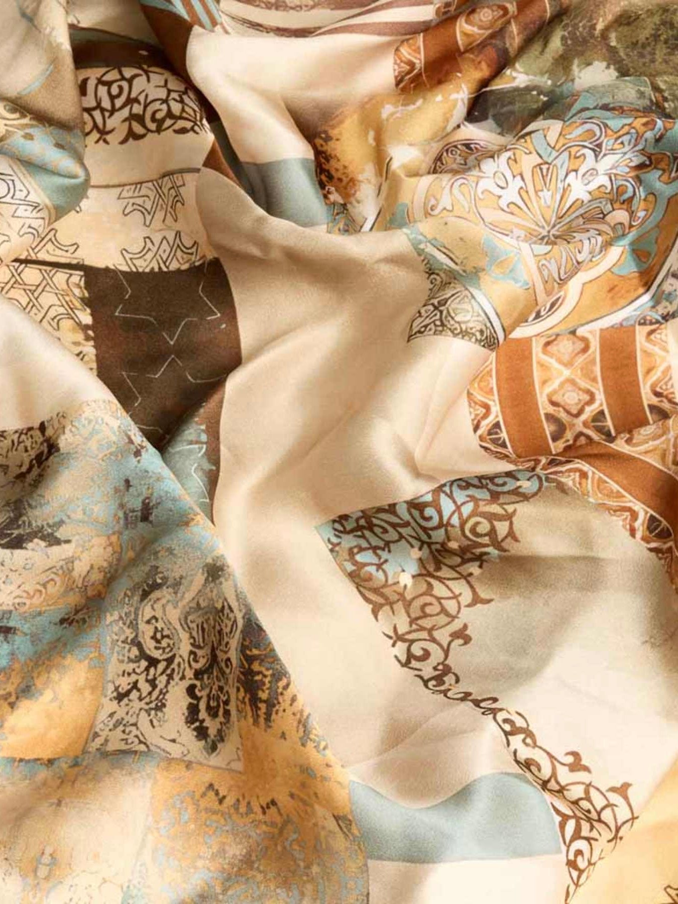 Seidenschal Beatrice TT unique beige