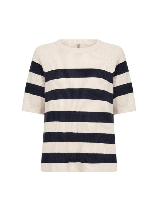 Streifenpullover SC-Kanita 35 navy/cremeweiß