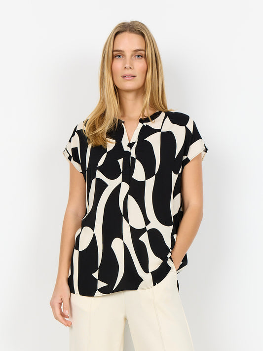 Blusenshirt SC-Chanise 1 schwarz/creme