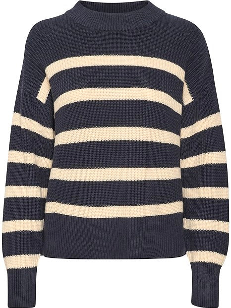 Pullover Reta PW dark navy/whitecap gray stripes