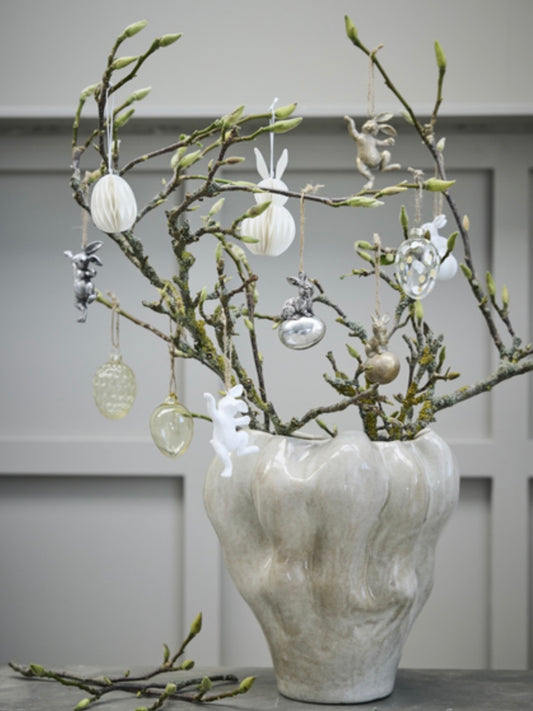 Deko Osteranhänger Selille H9cm silber