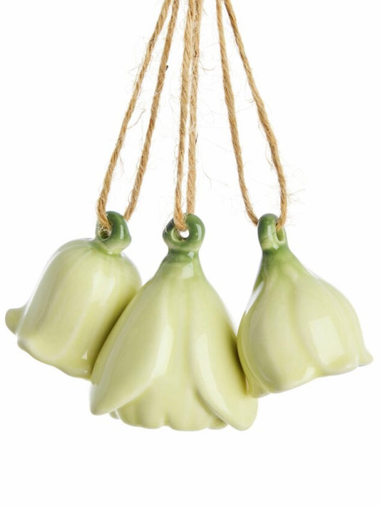 Deko-Anhänger Dehlia Keramik 3er Set, in 4 Farben