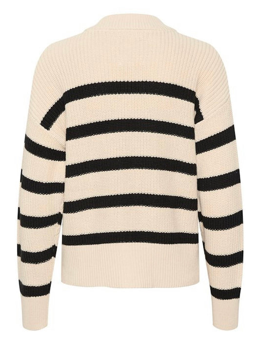 Pullover Reta PW whitecap gray/black stripes