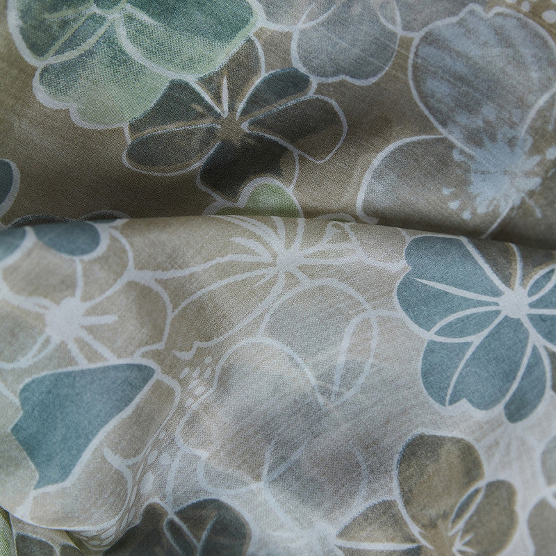 Seidenschal Emilia beige/aqua mix