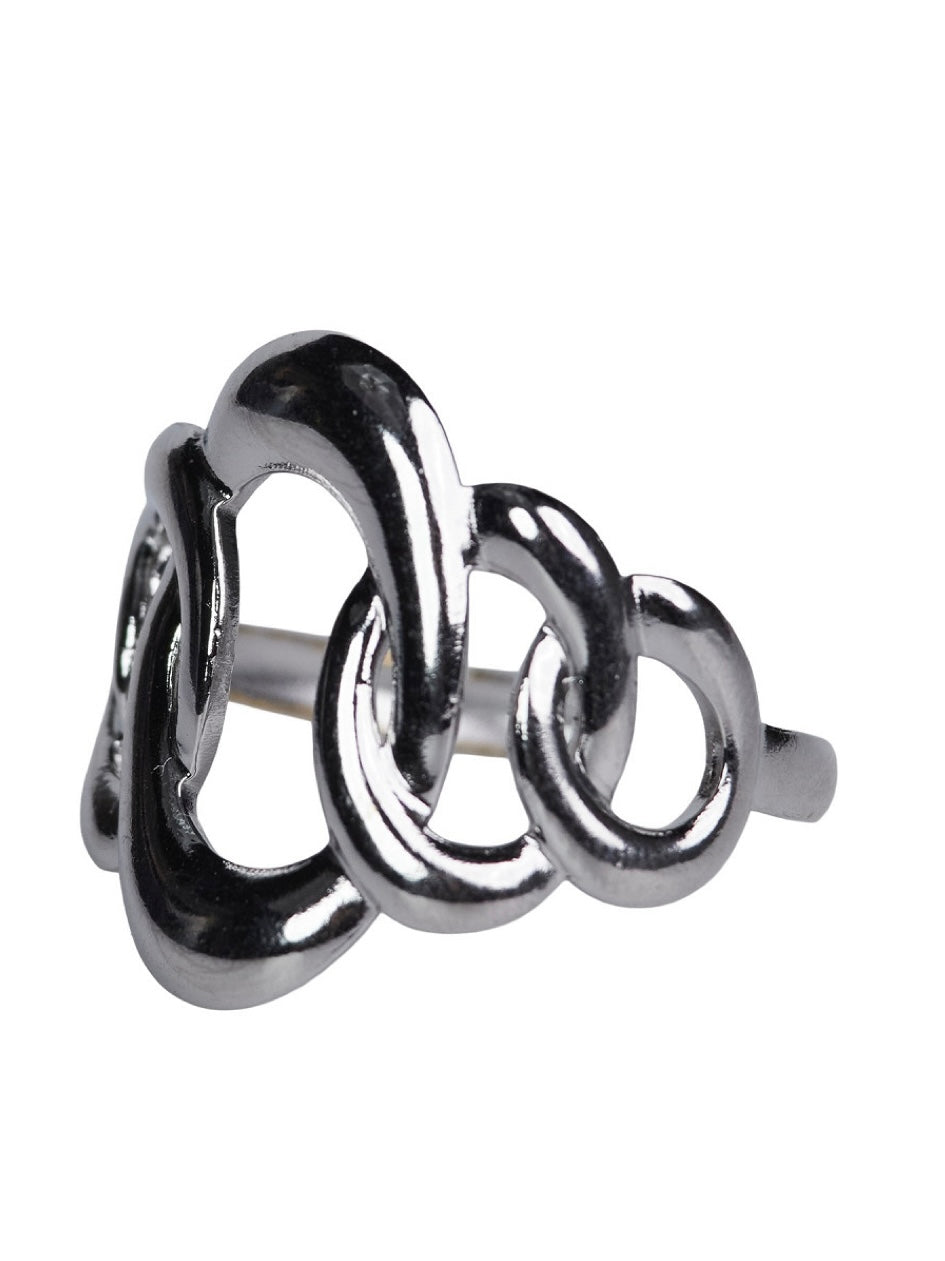 Ring Beatrice glänzender Edelstahl