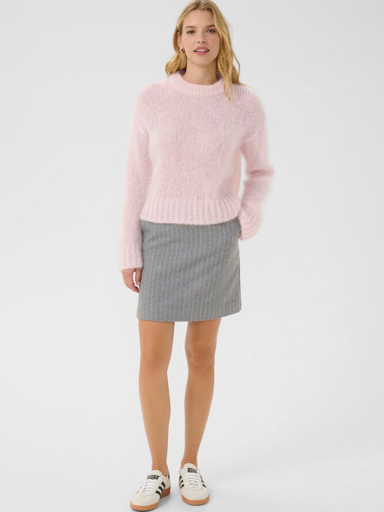Mohairpullover Sille PW mauve chalk