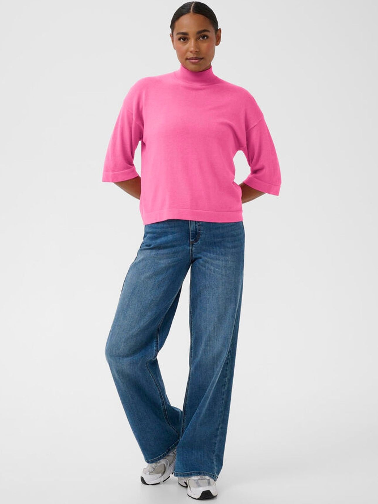 Pullover Lizza KA turtleneck pink power