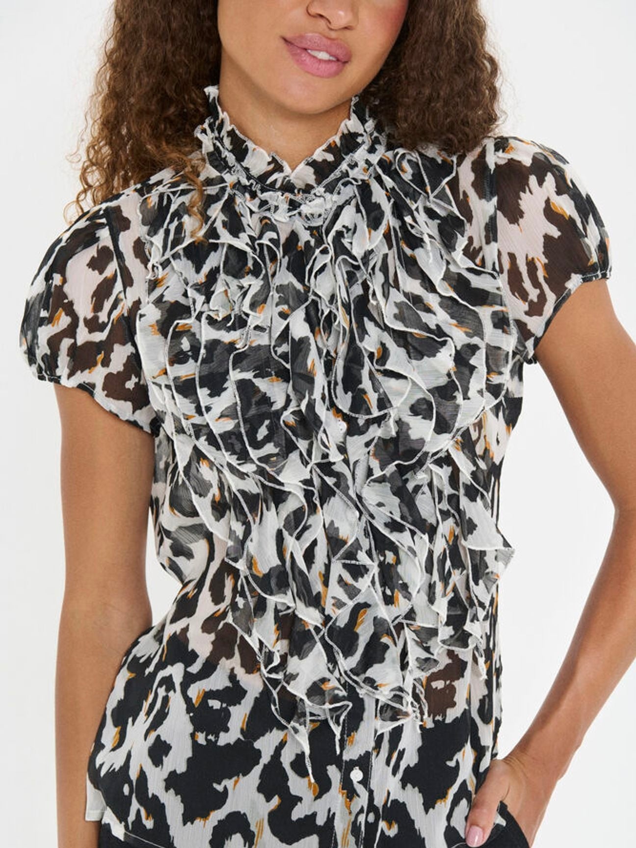 Bluse Lilja SZ Crinkle Orchid Painted Leo