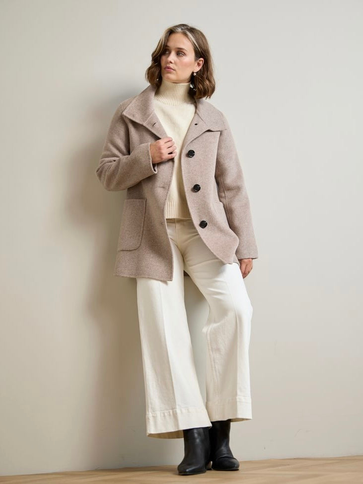 Wolljacke Oline taupe
