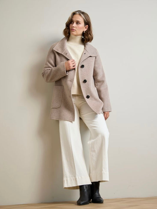 Wolljacke Oline taupe