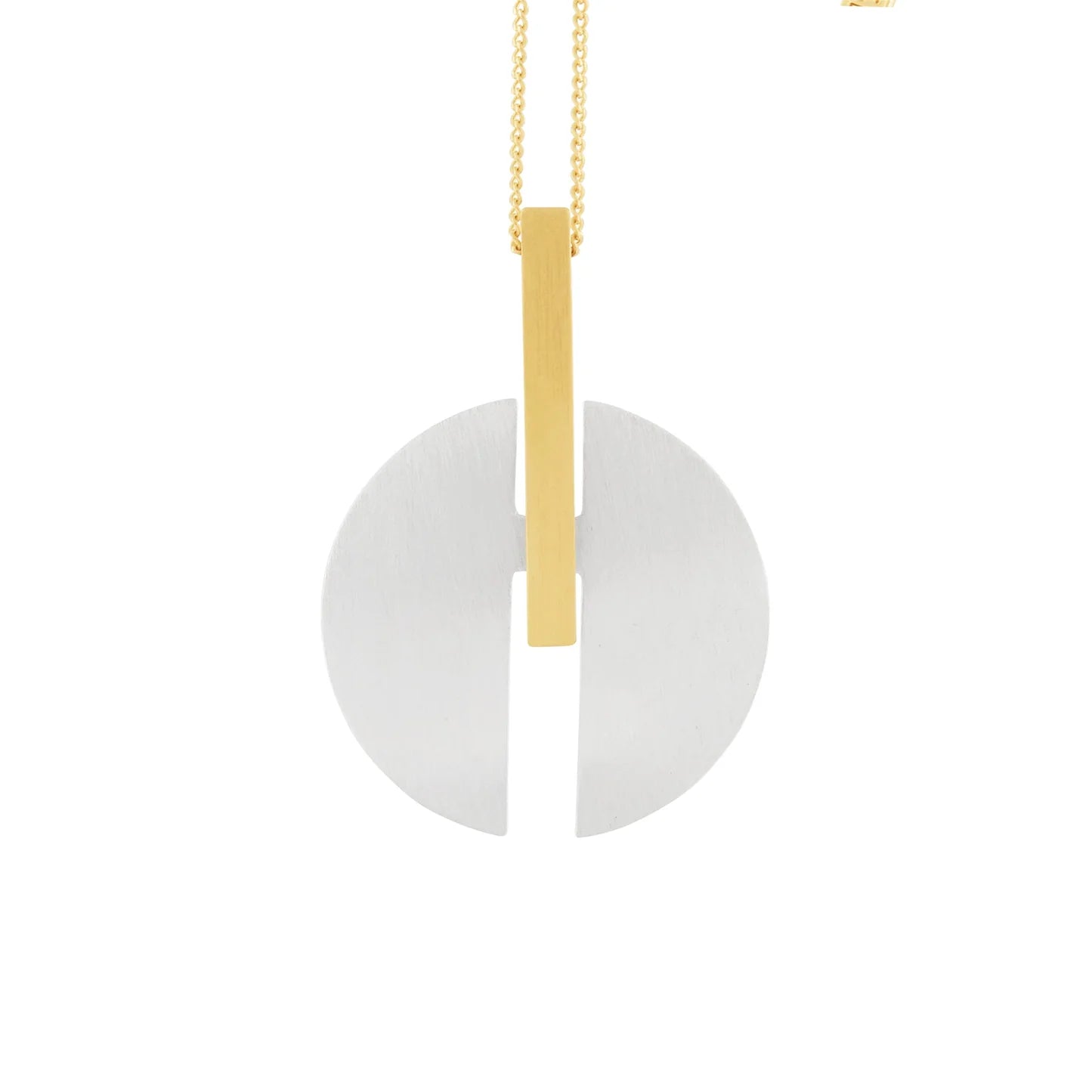 Halskette Vanity adjustable 2 Tone half Circle gold