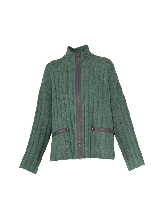 Strickjacke Melodi evergreen melange