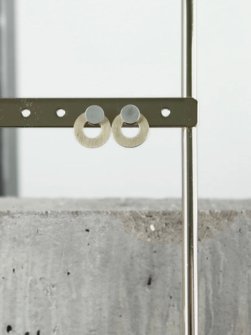 Ohrstecker Theia Circle Dot 2in1, in 2 Farben