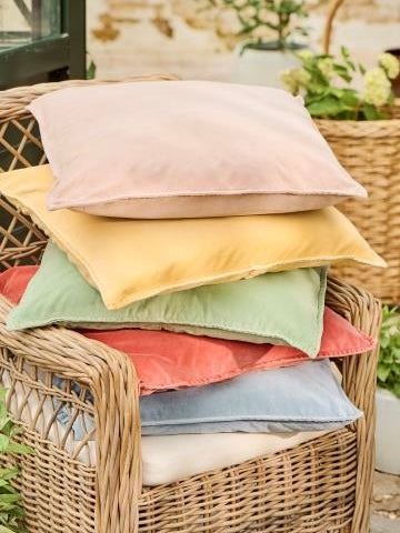 Dekokissen Velours pistazie 52x52cm