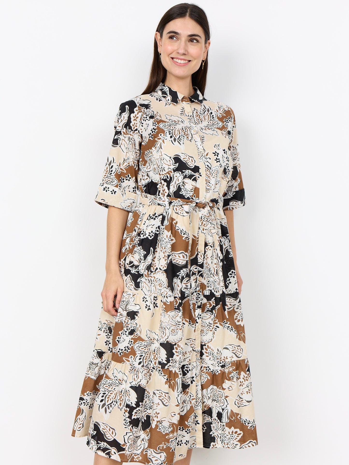 Kleid SC-Faldine 2 black print