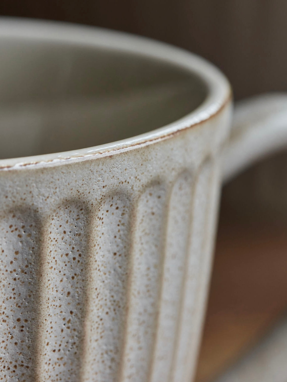 Kaffeebecher HDpleat graubraun 9cm