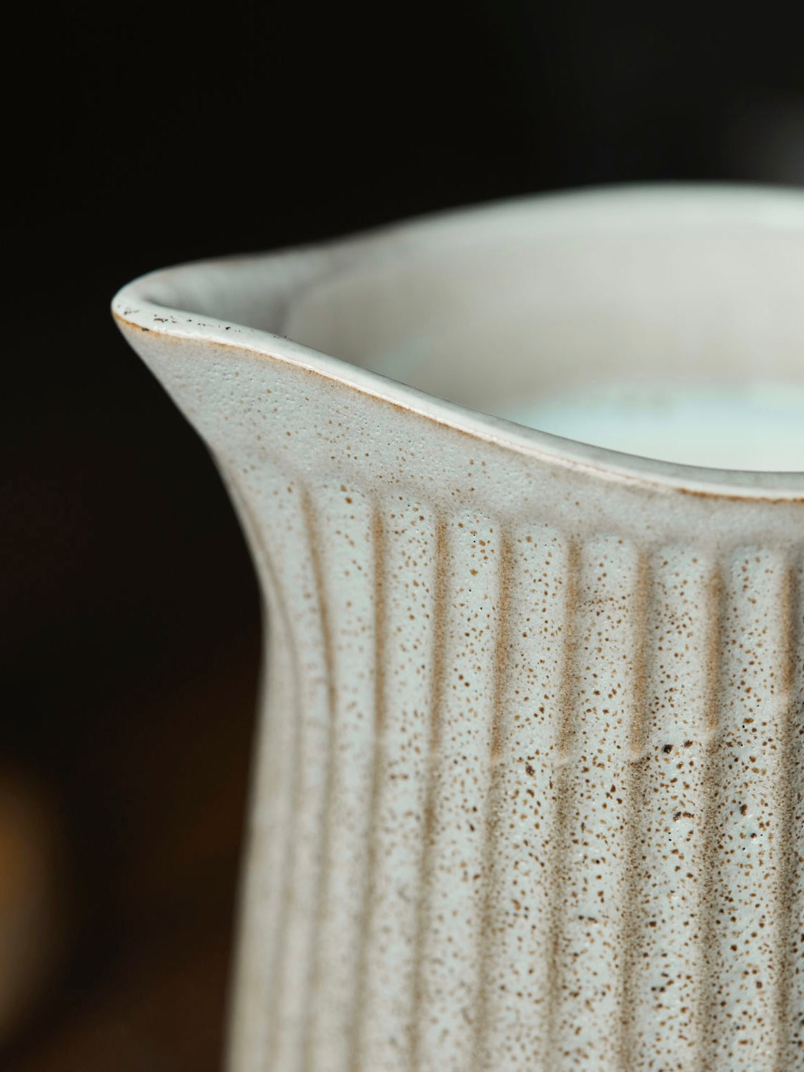 Milchkännchen HDpleat graubraun 13cm