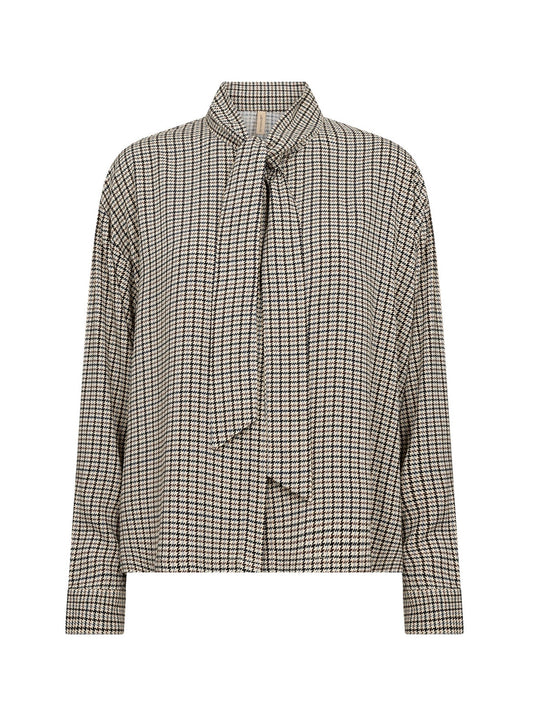 Bluse SC-Halia 2 braun/blau kariert
