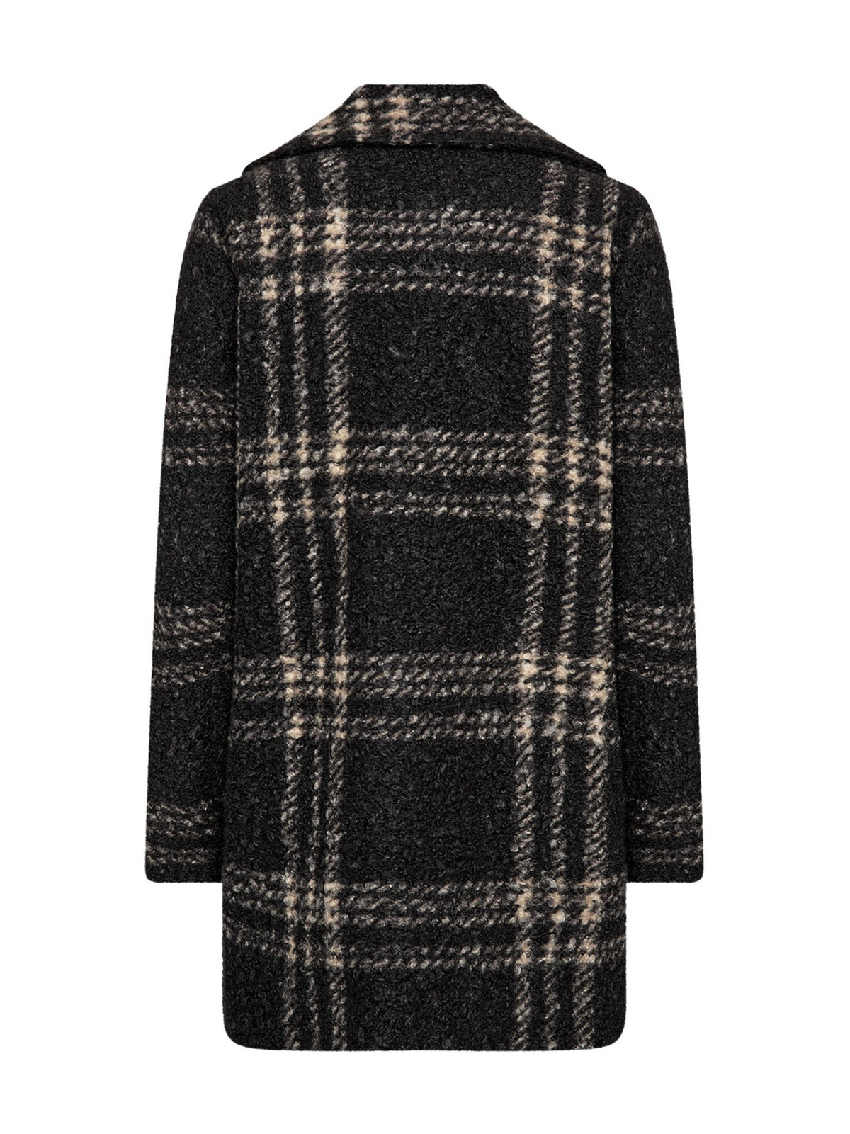 Flauschjacke SC-Gisa 2 schwarz/sand kariert