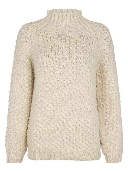 Pullover Butterfly high neck wollweiß