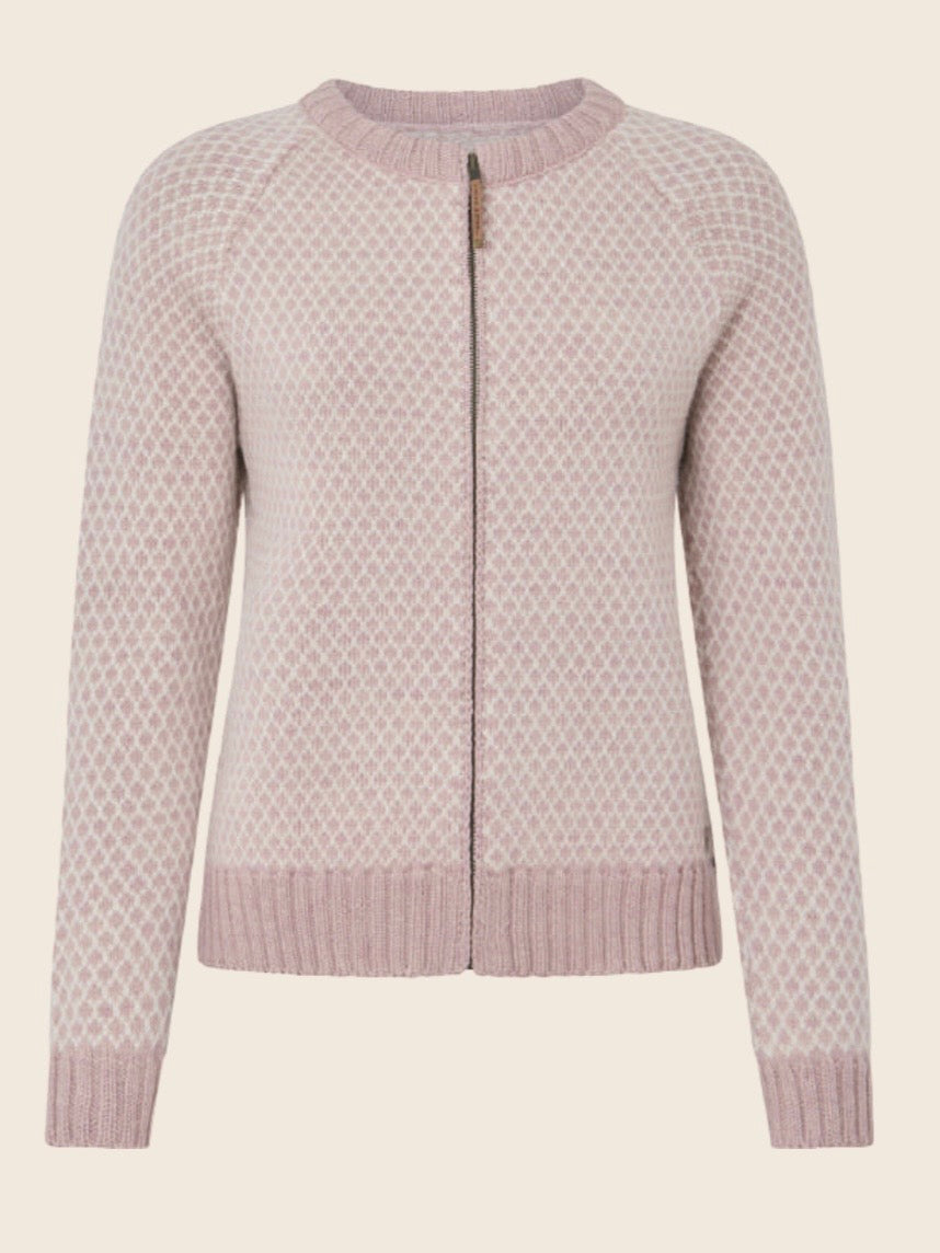 Norweger Strickjacke Liv rosé